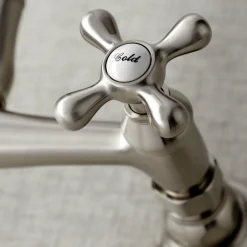 Kingston Brass Vintage 8" Center Wall Mount Bathroom Faucet