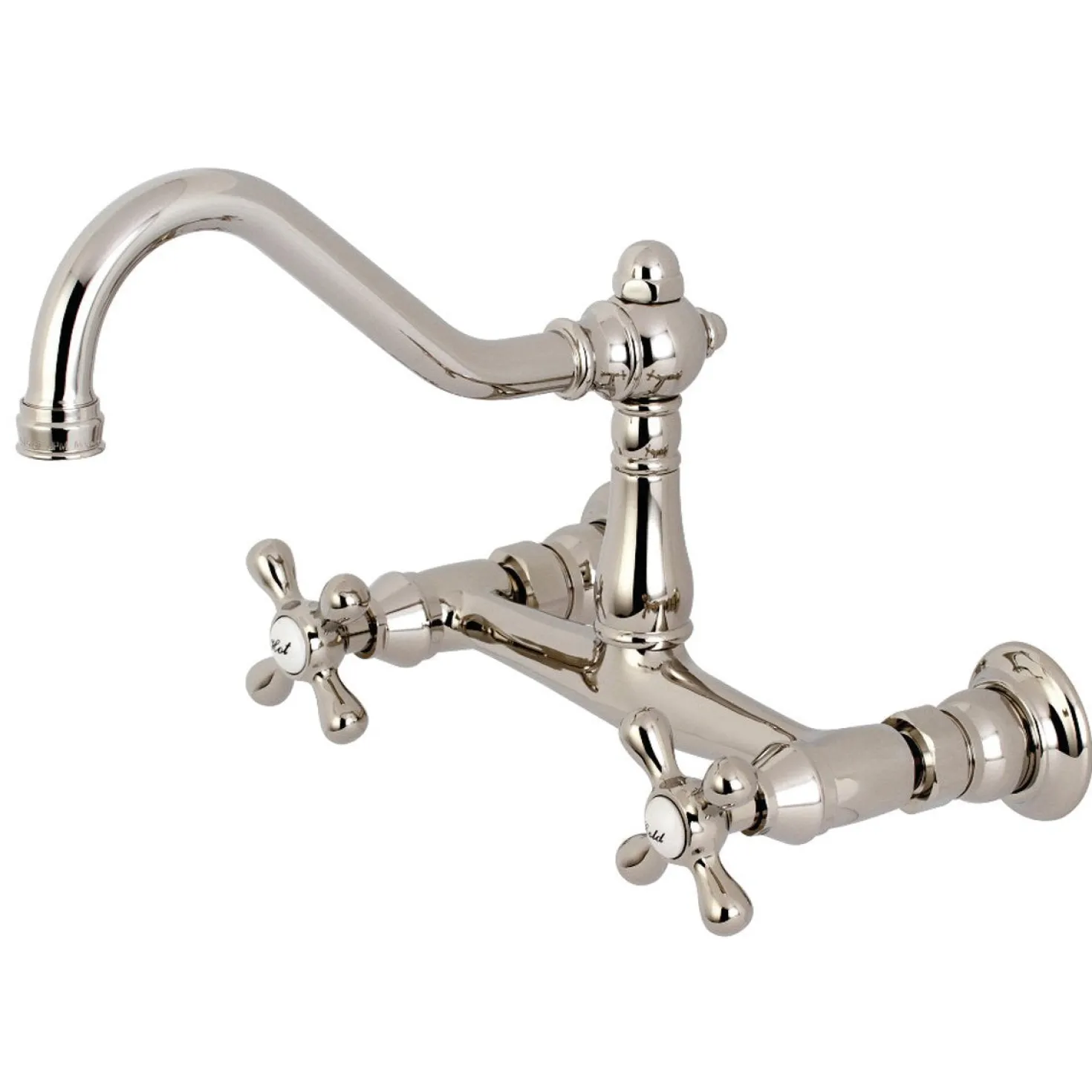 Kingston Brass Vintage 8" Center Wall Mount Bathroom Faucet