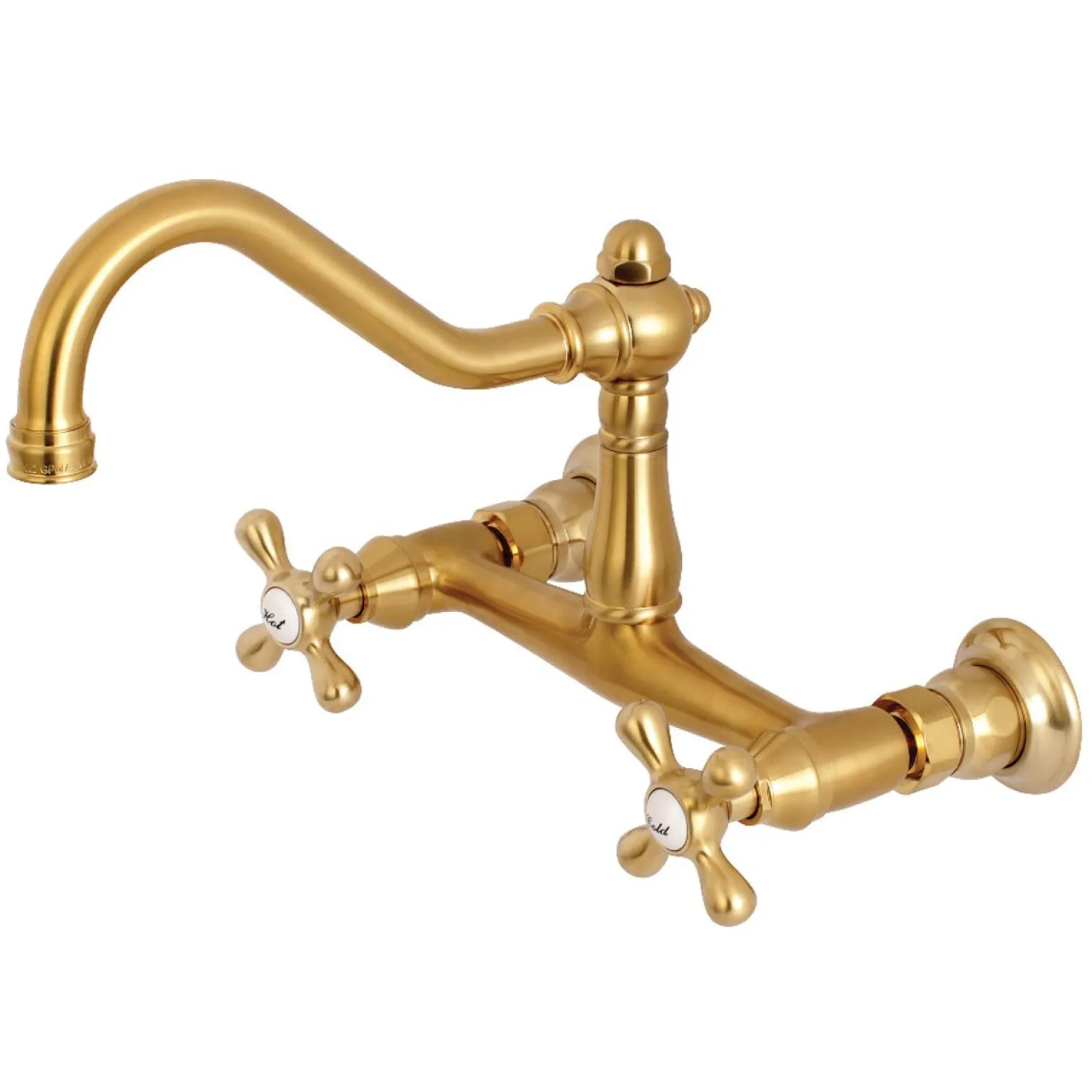 Kingston Brass Vintage 8" Center Wall Mount Bathroom Faucet