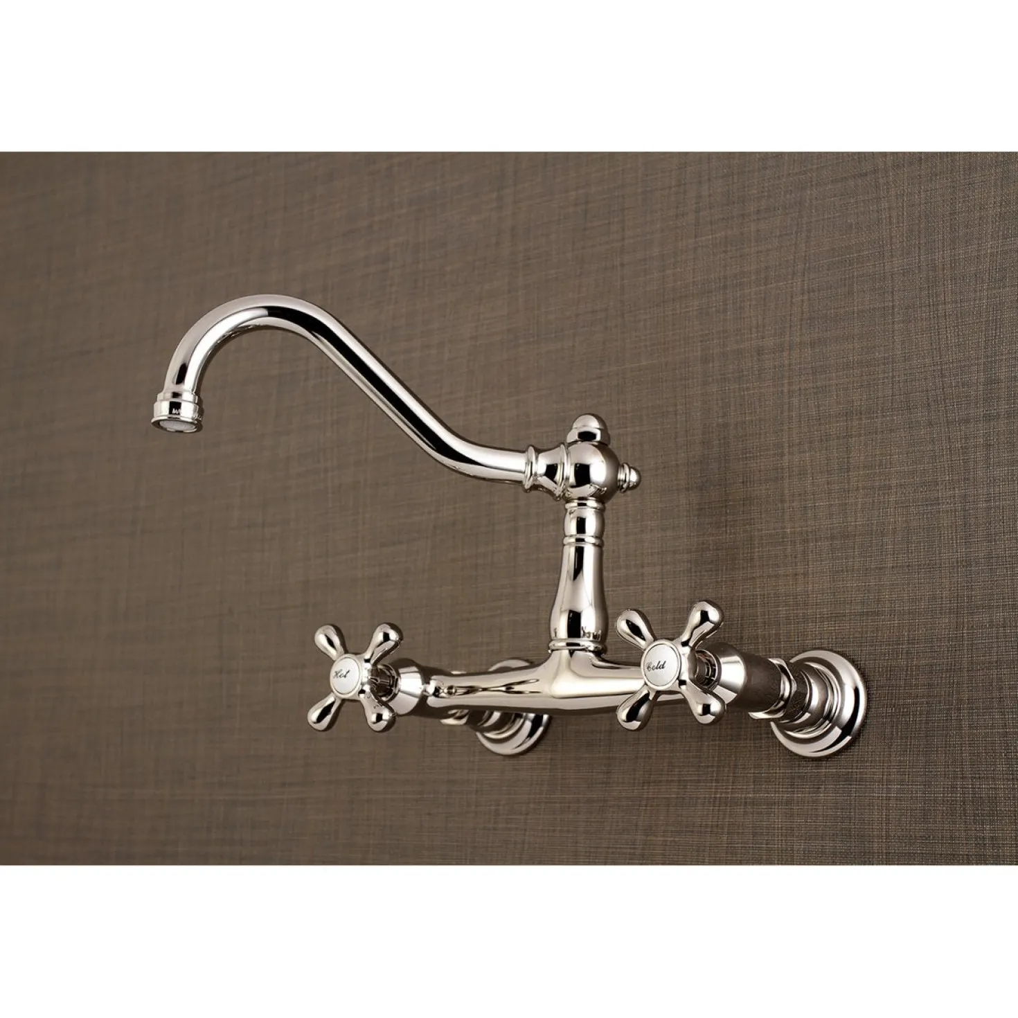 Kingston Brass Vintage 8" Center Wall Mount Bathroom Faucet