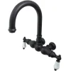 Kingston Brass Vintage 3-3/8" Centers Classic Wall Mount Clawfoot Tub Filler