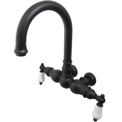 Kingston Brass Vintage 3-3/8" Centers Classic Wall Mount Clawfoot Tub Filler