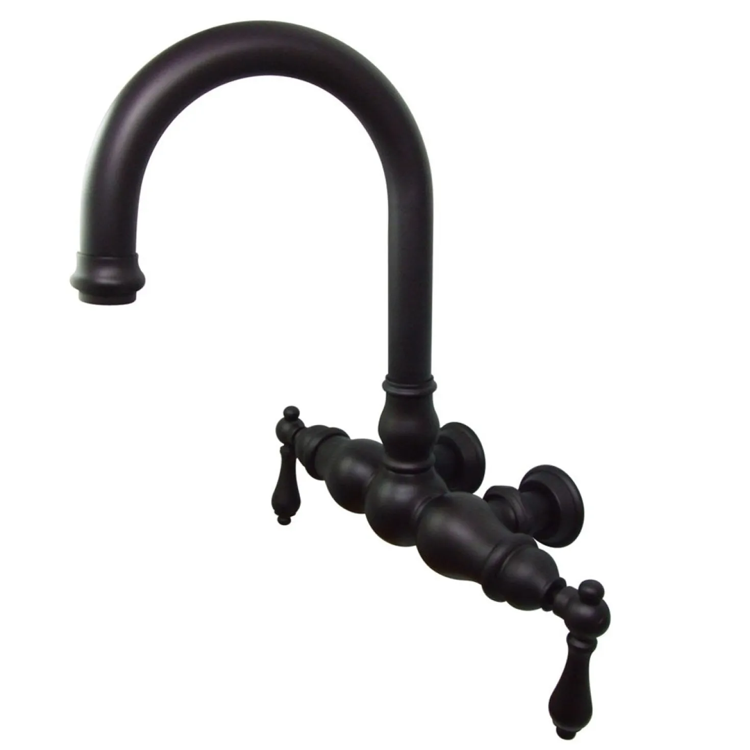 Kingston Brass Vintage 3-3/8" Centers Wall Mount Clawfoot Tub Filler