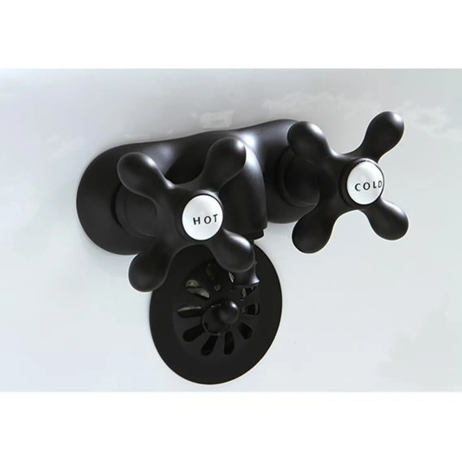Kingston Brass Vintage 3-3/8" Classic Wall Mount Clawfoot Tub Filler