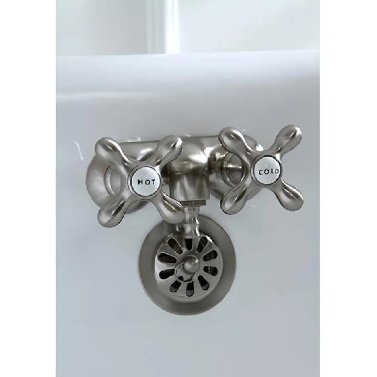 Kingston Brass Vintage 3-3/8" Classic Wall Mount Clawfoot Tub Filler