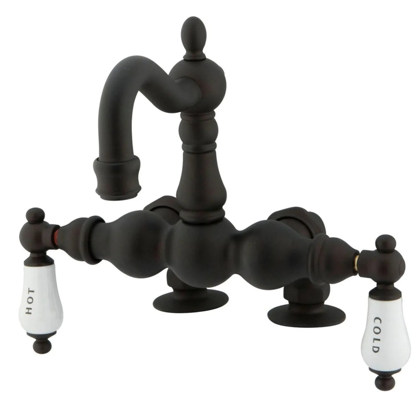 Kingston Brass Vintage 3-3/8" Classic Deck Mount Clawfoot Tub Filler Faucet