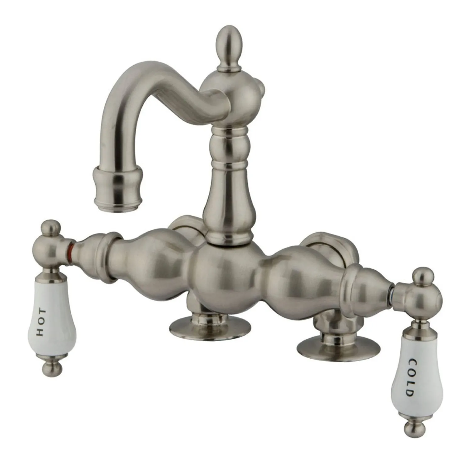 Kingston Brass Vintage 3-3/8" Classic Deck Mount Clawfoot Tub Filler Faucet