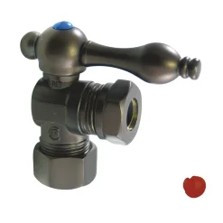 Kingston Brass Vintage Classic Angle Stop with 5/8" OD Compression x 1/2" or 7/16" Slip Joint