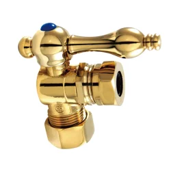 Kingston Brass Vintage Classic Angle Stop with 5/8" OD Compression x 1/2" or 7/16" Slip Joint