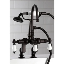 Kingston Brass Vintage Clawfoot Tub Faucet with Hand Shower
