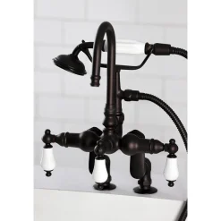 Kingston Brass Vintage Clawfoot Tub Faucet with Hand Shower