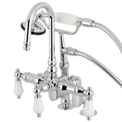 Kingston Brass Vintage Clawfoot Tub Faucet with Hand Shower