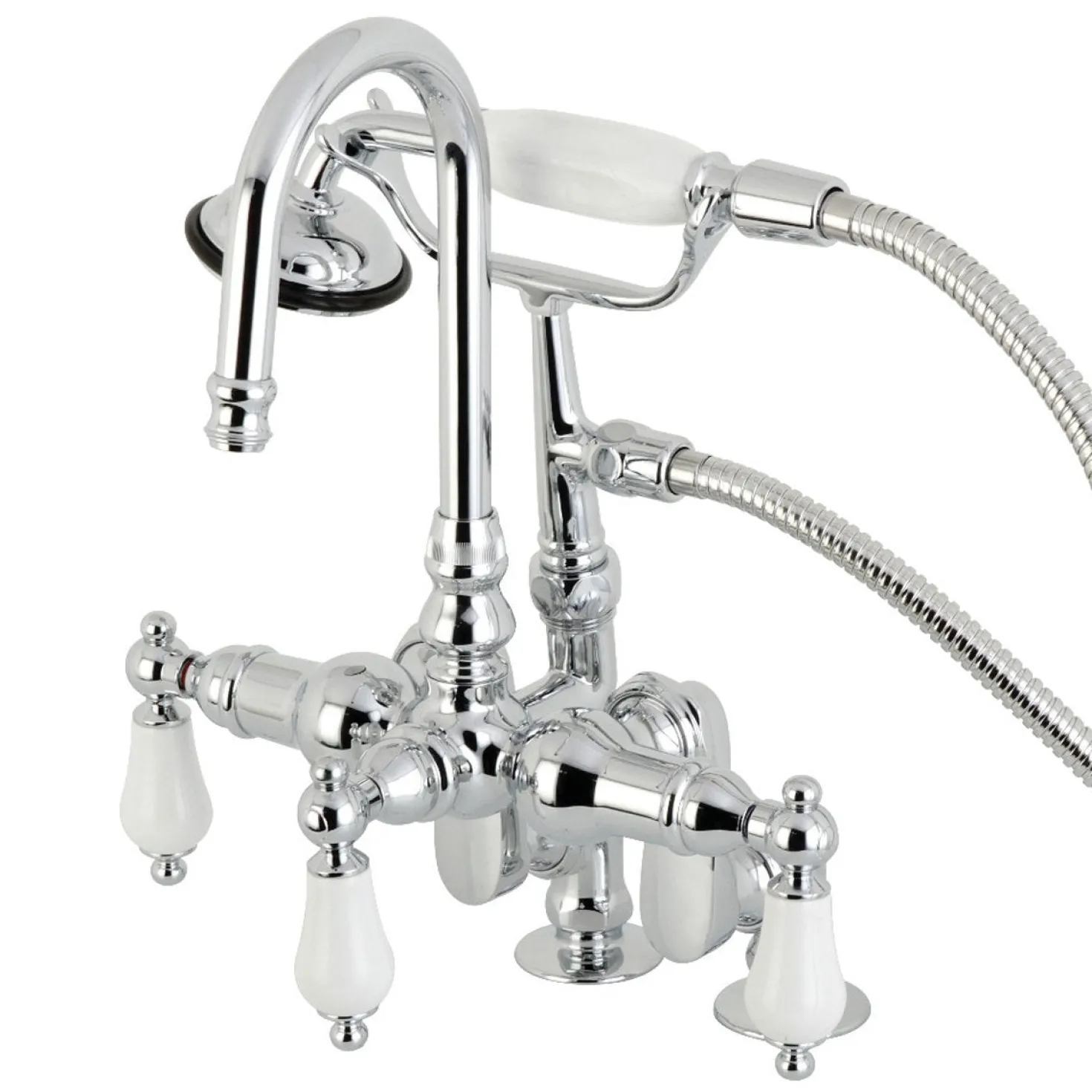 Kingston Brass Vintage Clawfoot Tub Faucet with Hand Shower