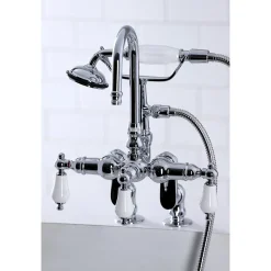 Kingston Brass Vintage Clawfoot Tub Faucet with Hand Shower