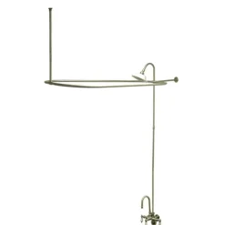 Kingston Brass Vintage Clawfoot Tub Package with High Rise Goose Neck and 62