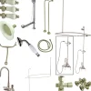 Kingston Brass Vintage Clawfoot Tub Package with High Rise Goose Neck