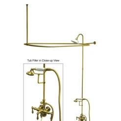 Kingston Brass Vintage Clawfoot Tub Package with 22