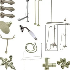 Kingston Brass Vintage Clawfoot Tub Package with 22