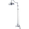 Kingston Brass Vintage Clawfoot Tub Shower Combination with 17" Shower Arm