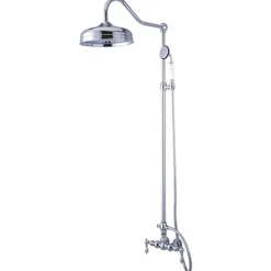 Kingston Brass Vintage Clawfoot Tub Shower Combination with 17