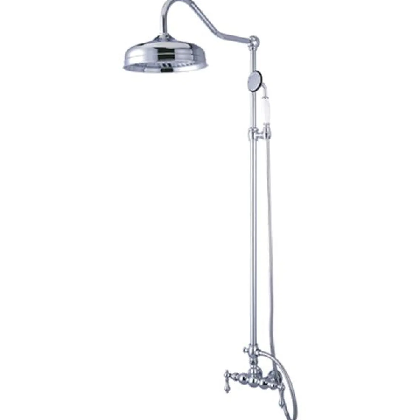 Kingston Brass Vintage Clawfoot Tub Shower Combination with 17" Shower Arm