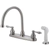 Kingston Brass Vintage Deck Mount Centerset Kitchen Faucet