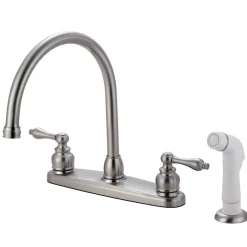 Kingston Brass Vintage Deck Mount Centerset Kitchen Faucet
