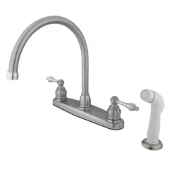 Kingston Brass Vintage Deck Mount Centerset Kitchen Faucet