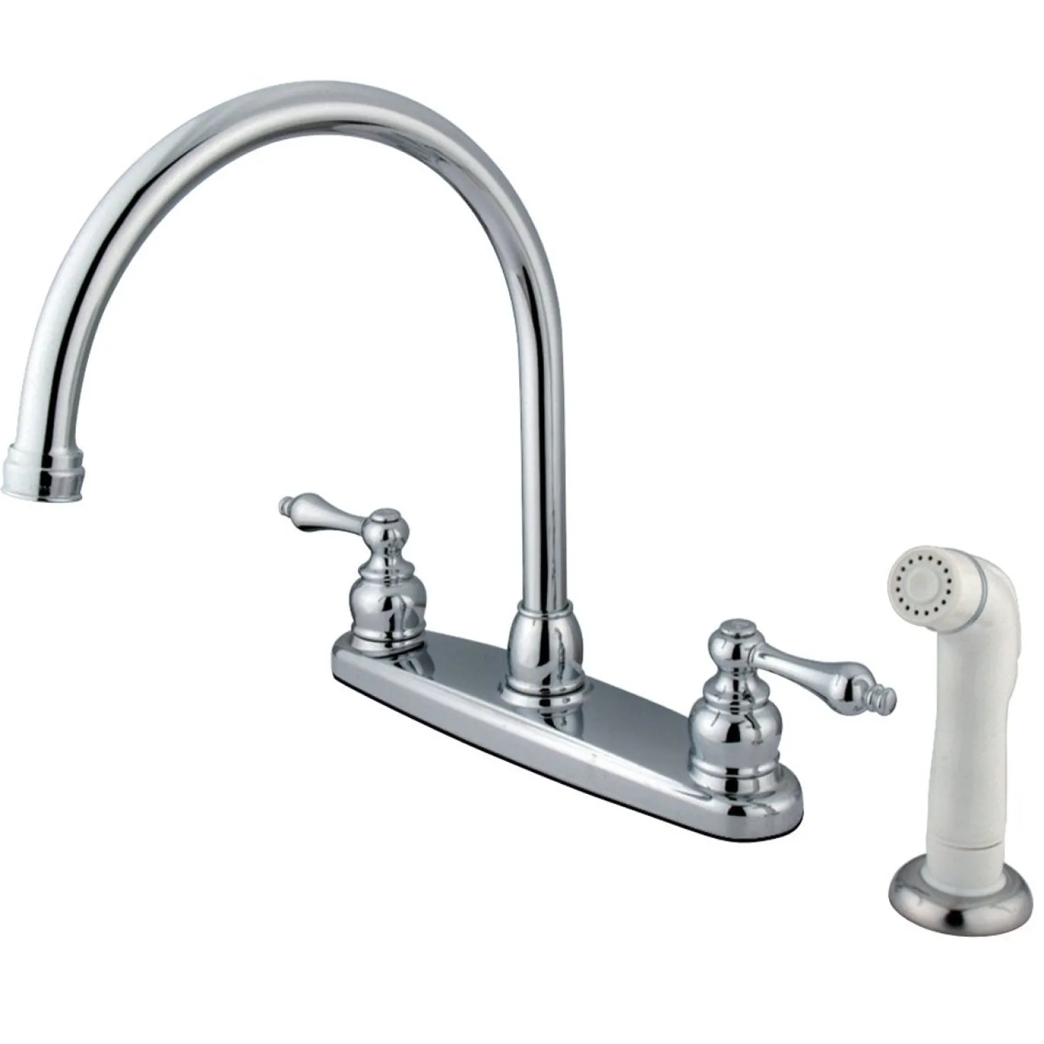 Kingston Brass Vintage Deck Mount Centerset Kitchen Faucet