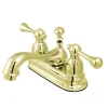 Kingston Brass Vintage Deck Mount Lever-Handle 4-Inch Centerset Bathroom Faucet