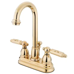 Kingston Brass Vintage Deck Mount 2-Handle 4-Inch Centerset Bathroom Faucet