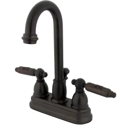 Kingston Brass Vintage Deck Mount 2-Handle 4-Inch Centerset Bathroom Faucet