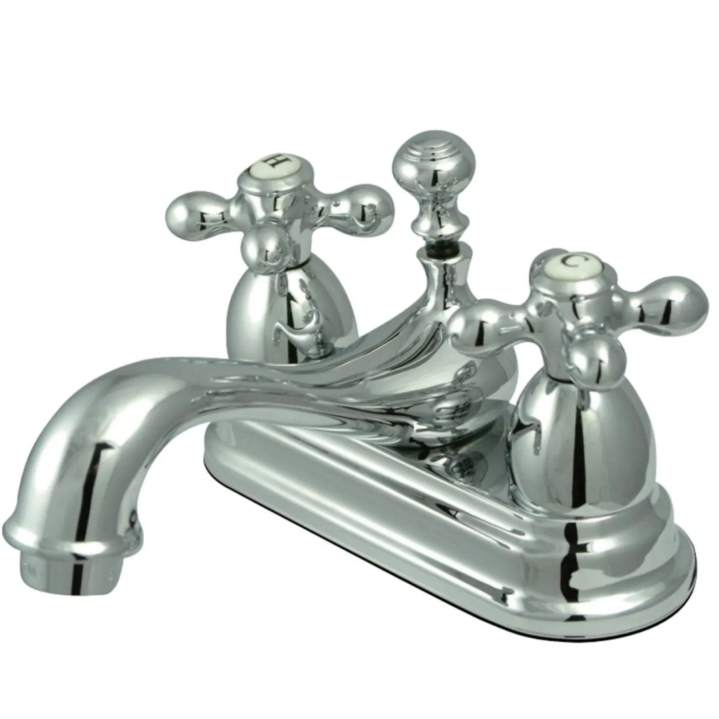 Kingston Brass Vintage Deck Mount 4-Inch Centerset Bathroom Faucet