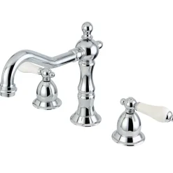 Kingston Brass Vintage Deck Mount 8 to 16-Inch 3-Hole Widespread Bathroom Faucet