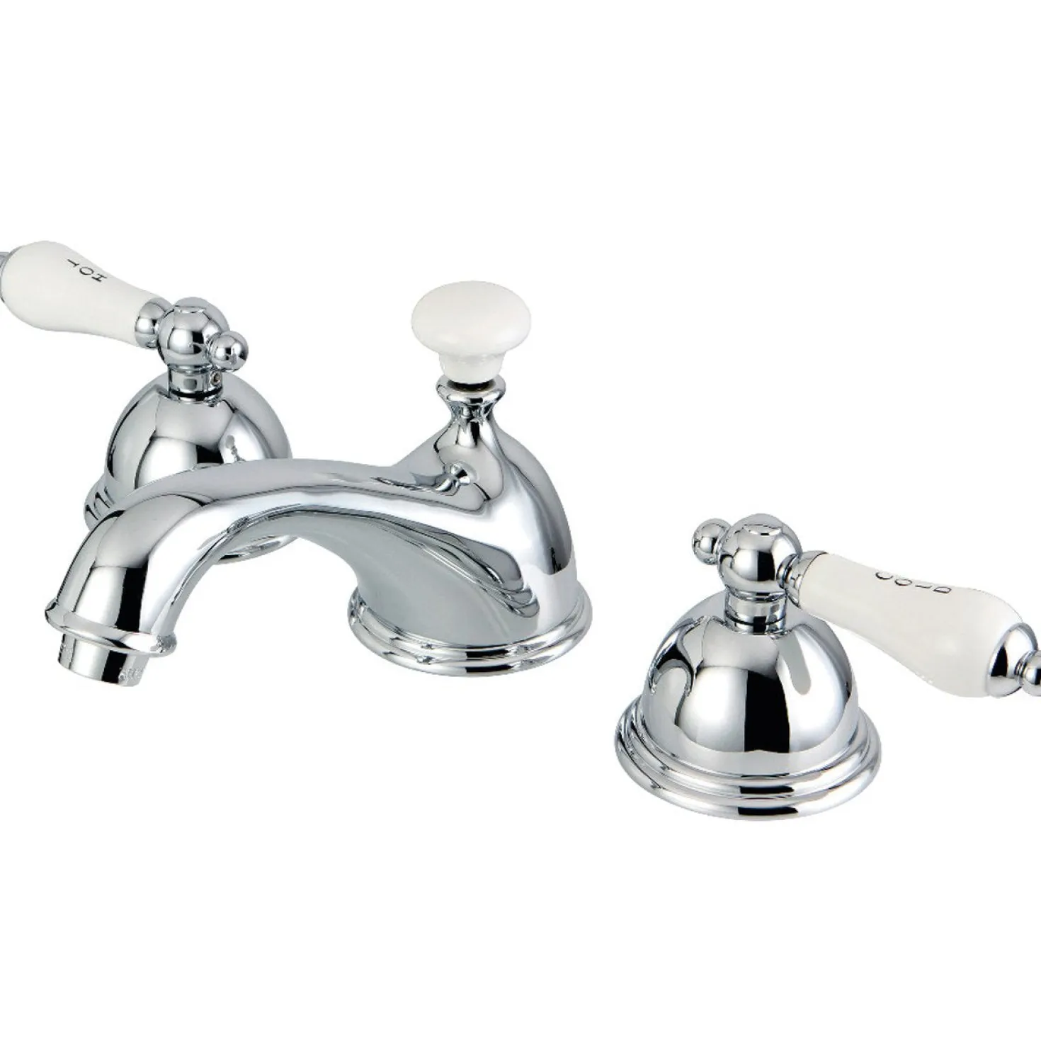 Kingston Brass Vintage Deck Mount 8 to 16-Inch Widespread Bathroom Faucet