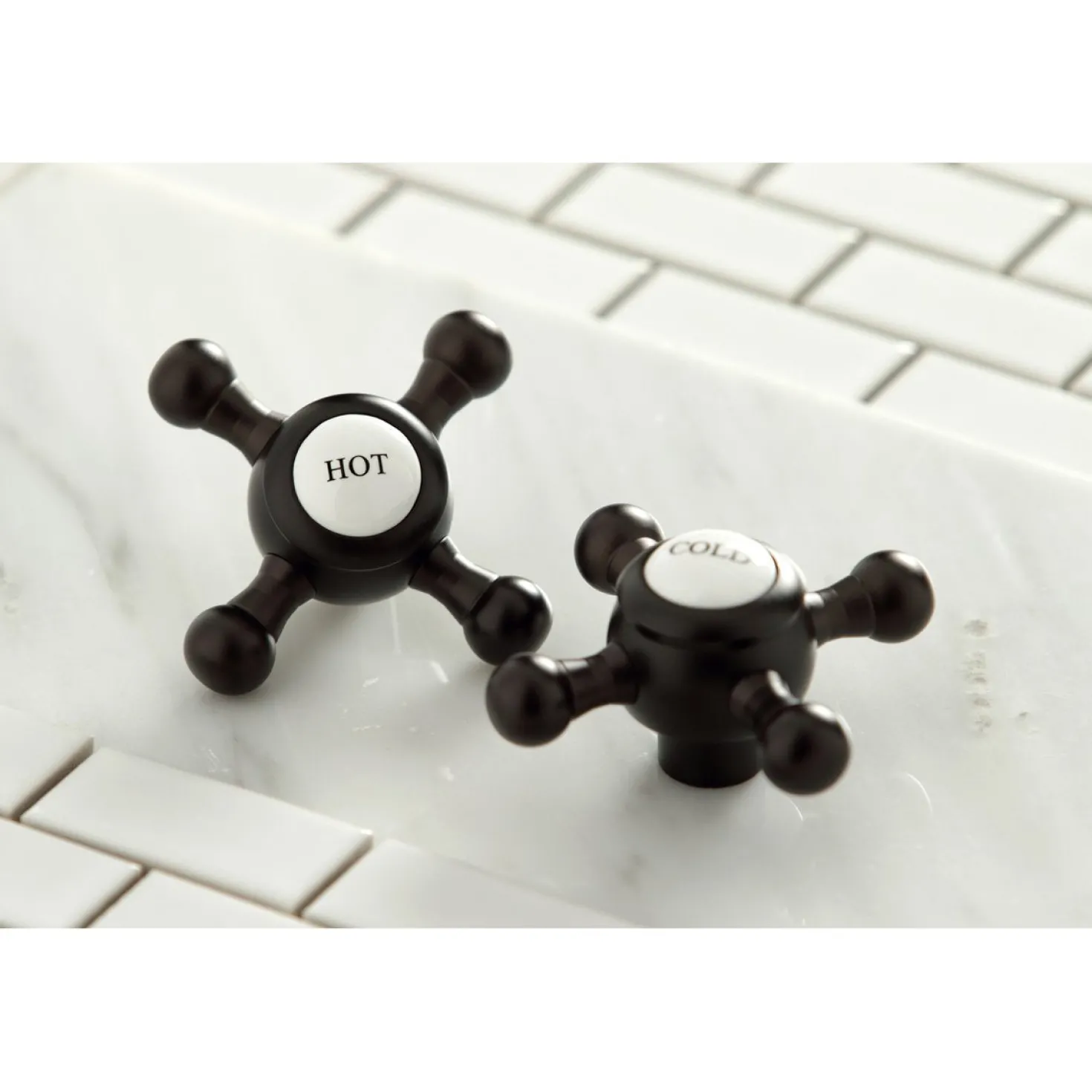 Kingston Brass Vintage Deck Mount 8" Widespread Bathroom Faucet