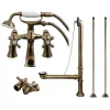Kingston Brass Vintage Deck Mount Clawfoot Tub Faucet Package