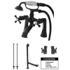 Kingston Brass Vintage Deck Mount Classic Clawfoot Tub Faucet Package