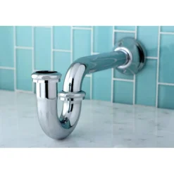 Kingston Brass Vintage 1-1/4" Decorative P-Trap in Polished Chrome