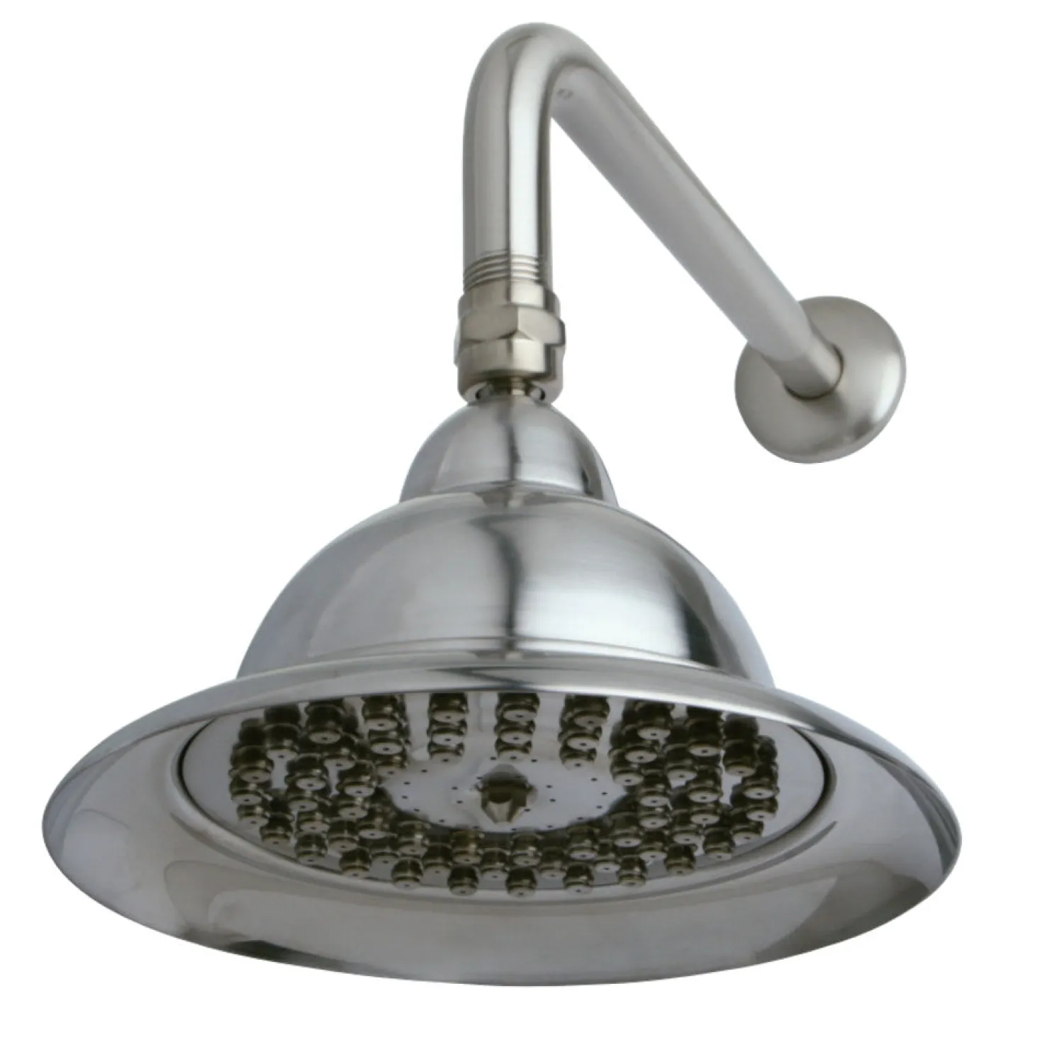 Kingston Brass Vintage 6" Diameter Brass Shower Head with 12" Shower Arm