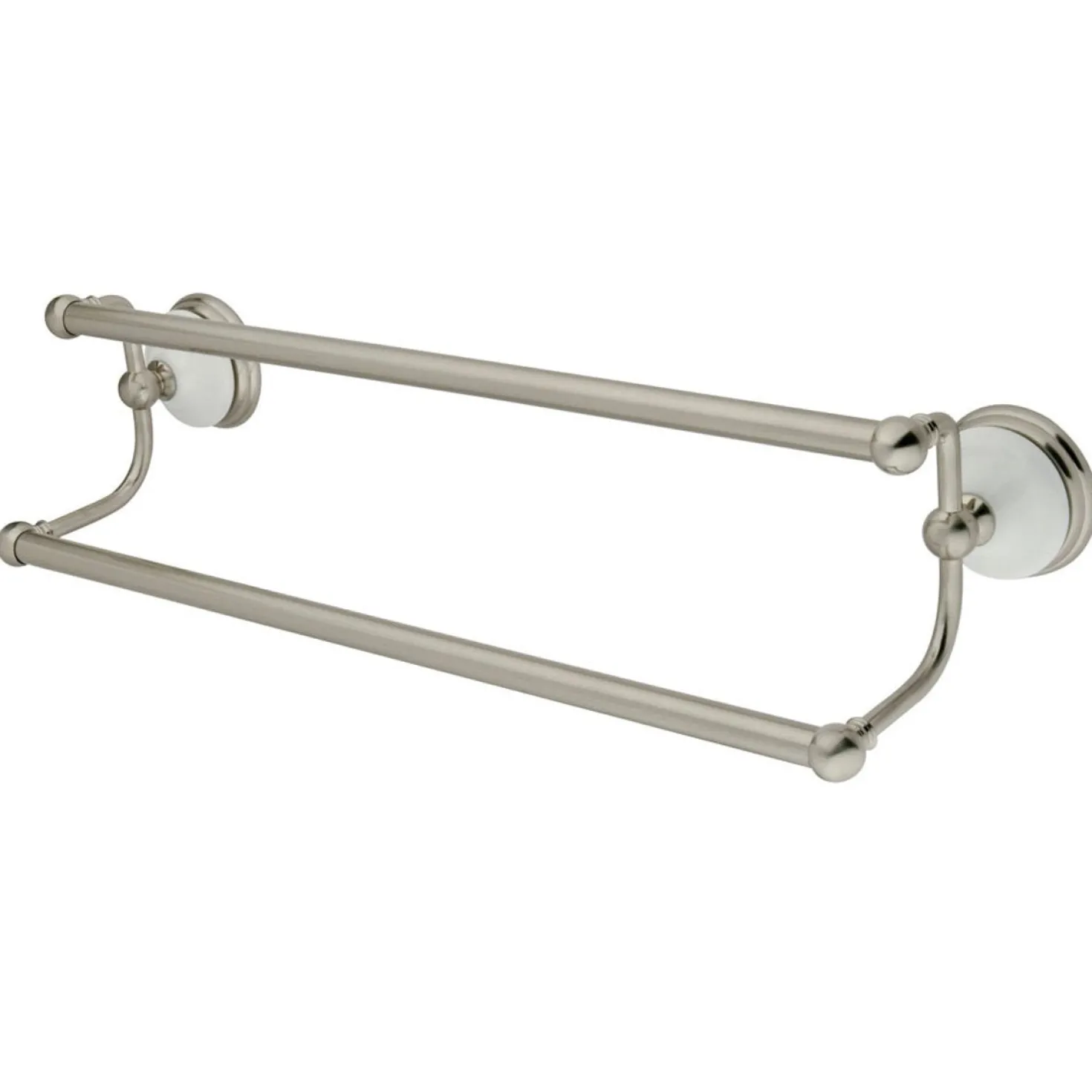 Kingston Brass Vintage 24" Dual Towel Bar in Satin Nickel