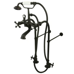 Kingston Brass Vintage Freestanding Clawfoot Tub Faucet with Hand Shower
