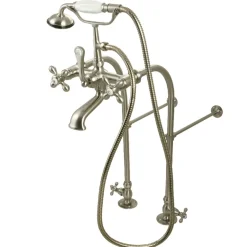 Kingston Brass Vintage Freestanding Clawfoot Tub Faucet with Hand Shower