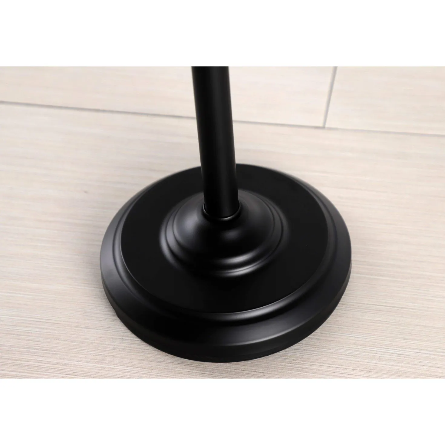Kingston Brass Vintage Freestanding Double Roll Toilet Paper Holder in Matte Black