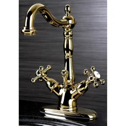 Kingston Brass Vintage 2-Handle 4-Inch Centerset Bathroom Faucet