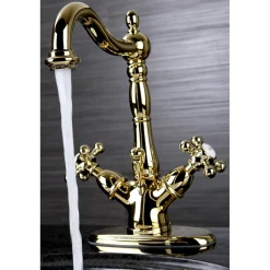 Kingston Brass Vintage 2-Handle 4-Inch Centerset Bathroom Faucet