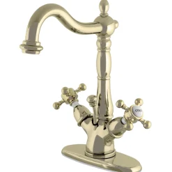 Kingston Brass Vintage 2-Handle 4-Inch Centerset Bathroom Faucet