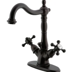 Kingston Brass Vintage 2-Handle 4-Inch Centerset Bathroom Faucet