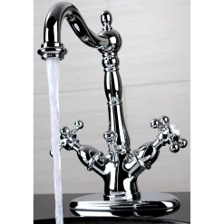 Kingston Brass Vintage 2-Handle 4-Inch Centerset Bathroom Faucet