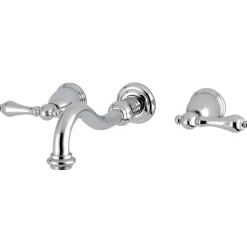 Kingston Brass Vintage 2-Handle Wall Mount Bathroom Faucet